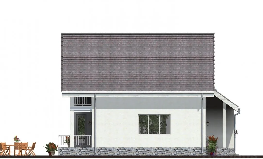 Каркасный дом с мансардой и гаражом, 161 м² — фасад 4