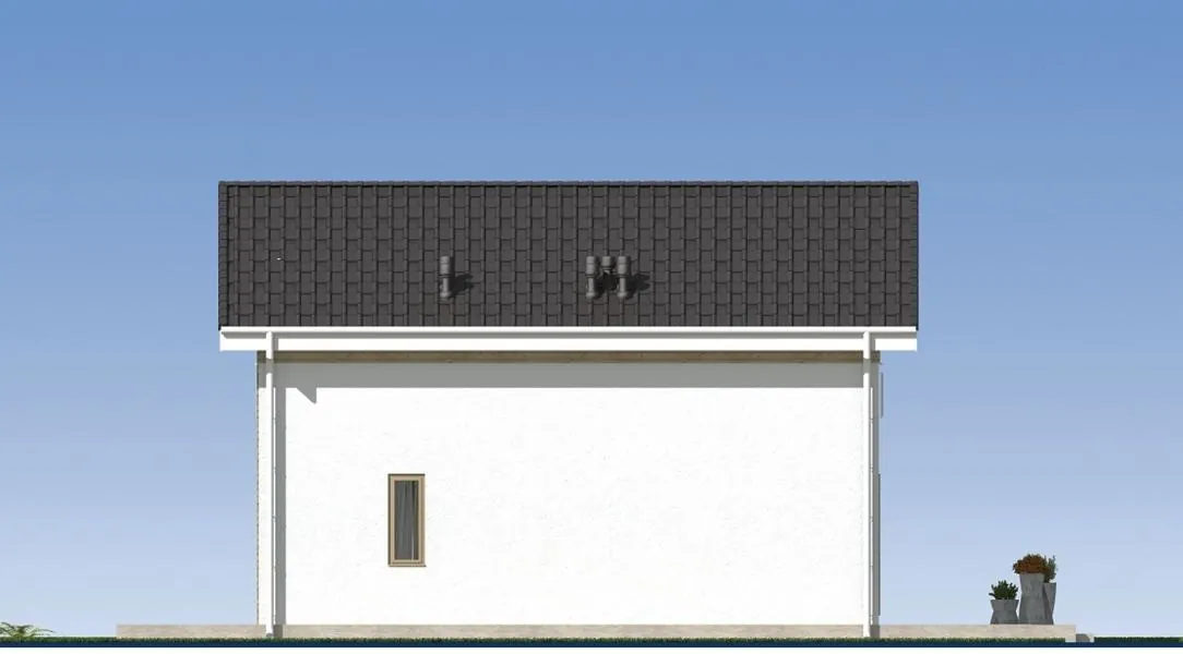Каркасный дом с мансардой, 111,1 м² — фасад 2