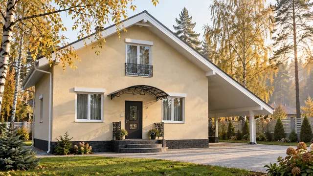 Каркасный дом с мансардой, 113 м² — готовый дом на участке