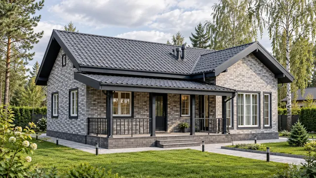 Одноэтажный каркасный дом, 90,5 м² — готовый дом на участке